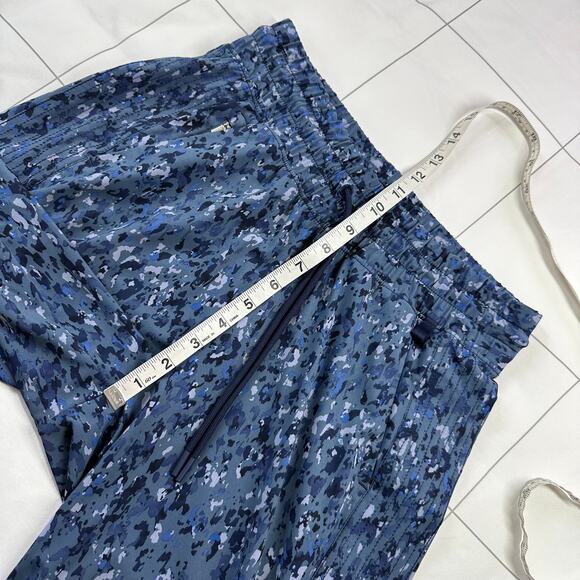 Athleta Pants Womens 2 Blue Avenue Wide Leg Crop Granite Speckle Pull On Travel - Picture 10 of 13